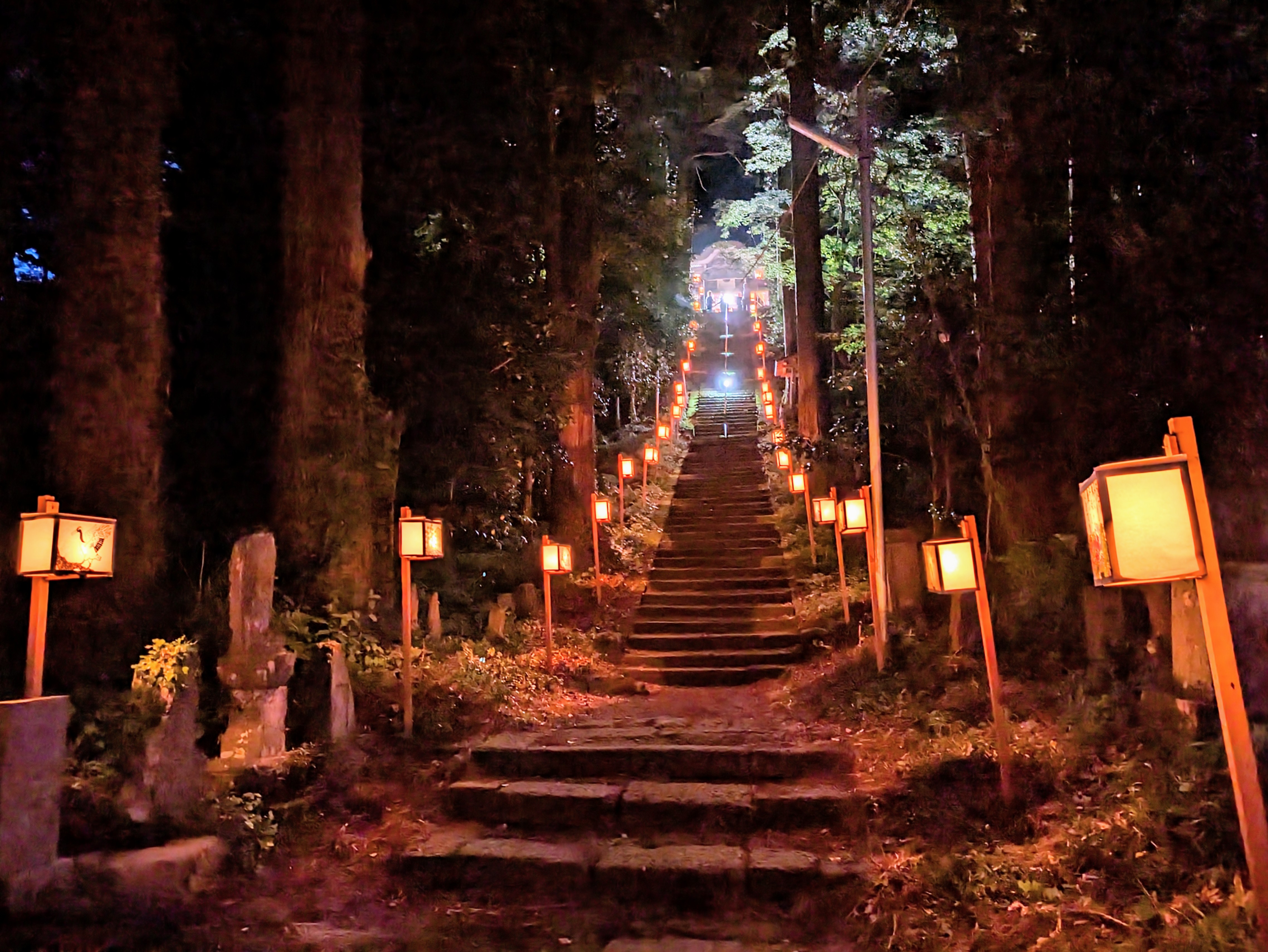 岩崎観世音堂　百八灯祭